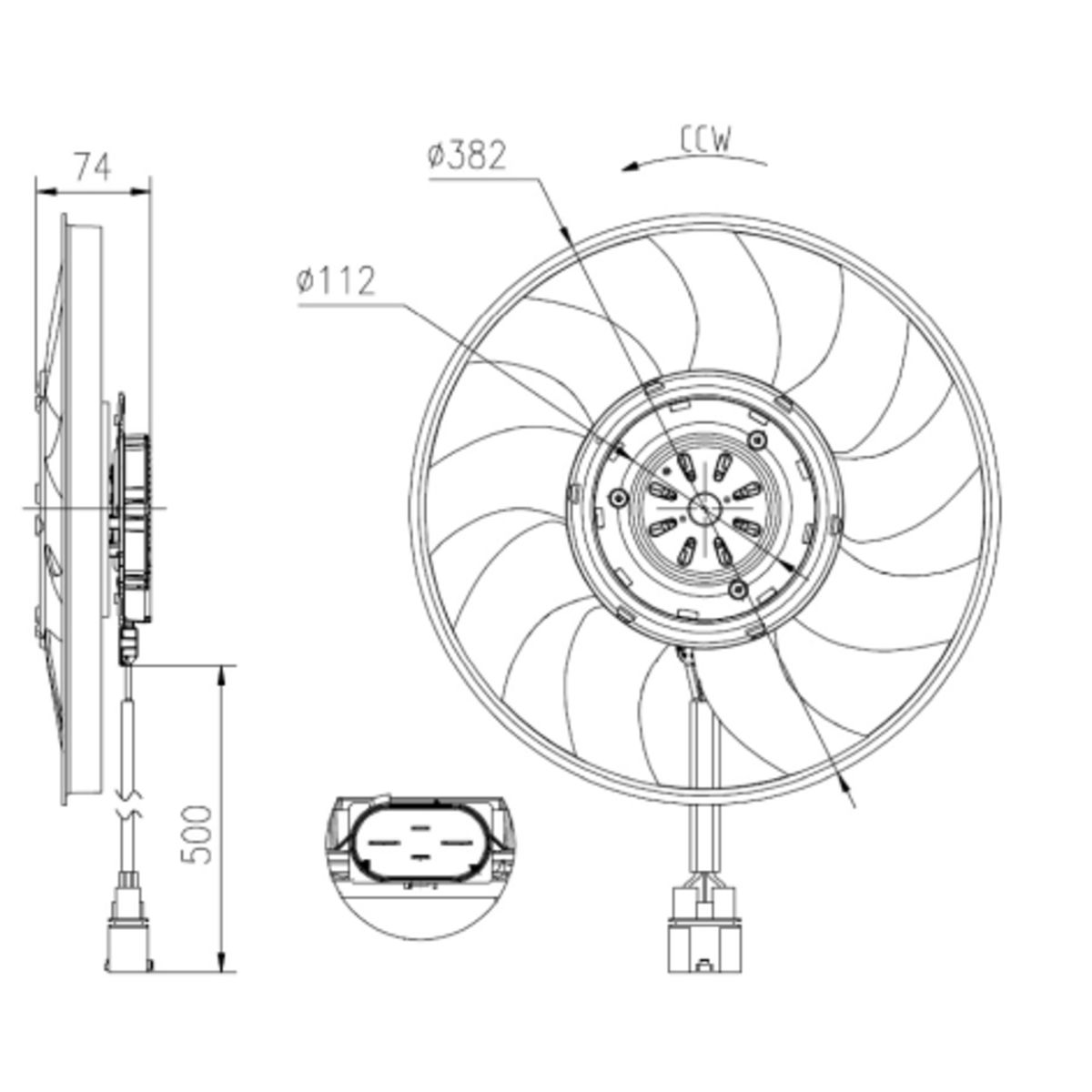 Nrf Ventilador, Refrigeración De Motor 47919