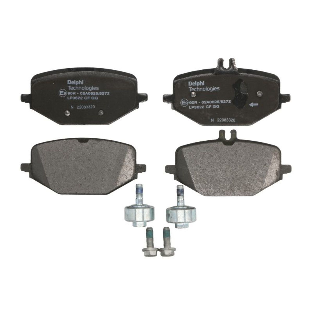 Delphi Bremsbelagsatz Lp3622, Hinten