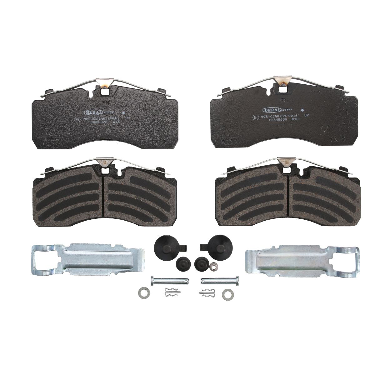 Bremsbelagsatz, Scheibenbremse BERAL 29287 30,00 41 4 4569