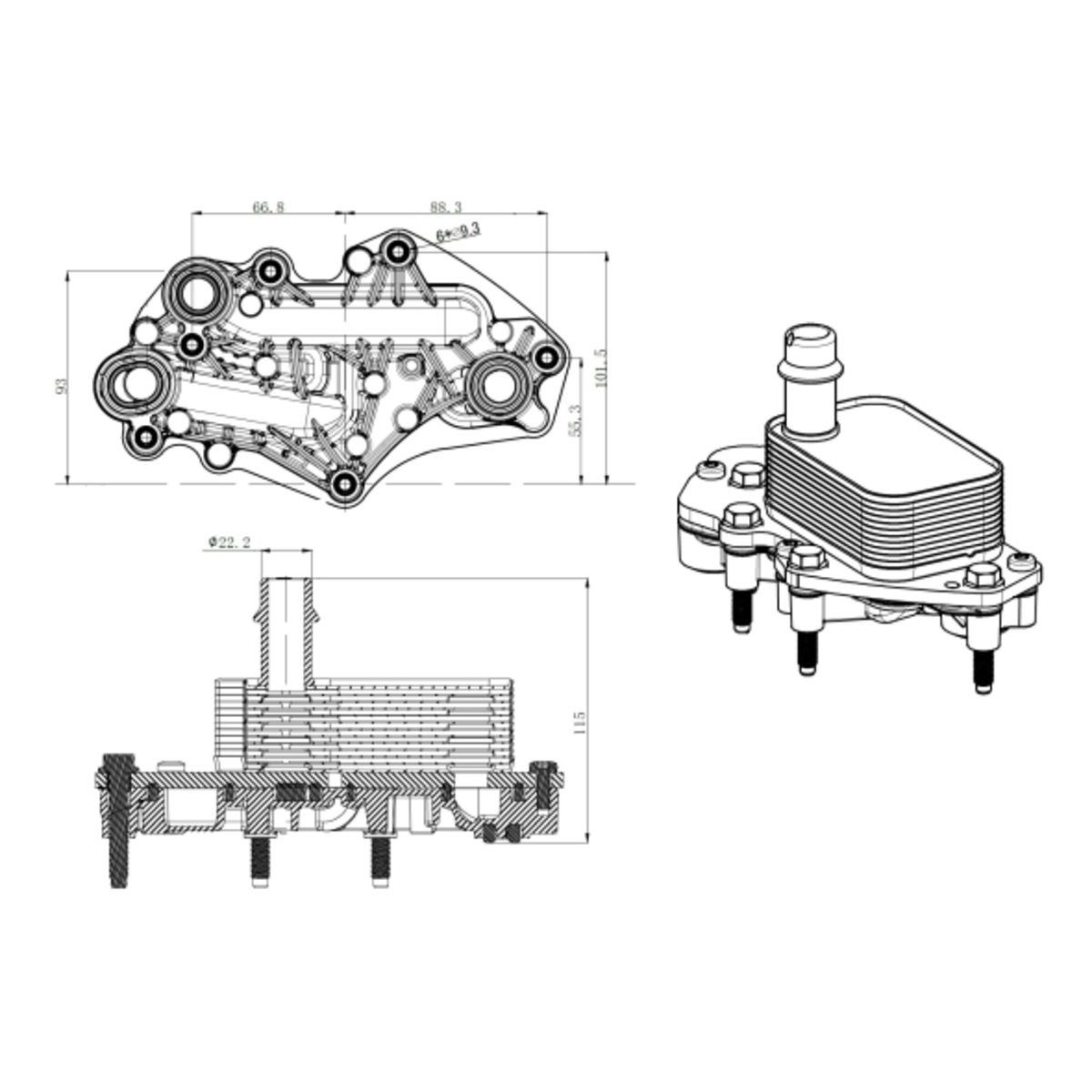 Image of Olie radiator, motorolie