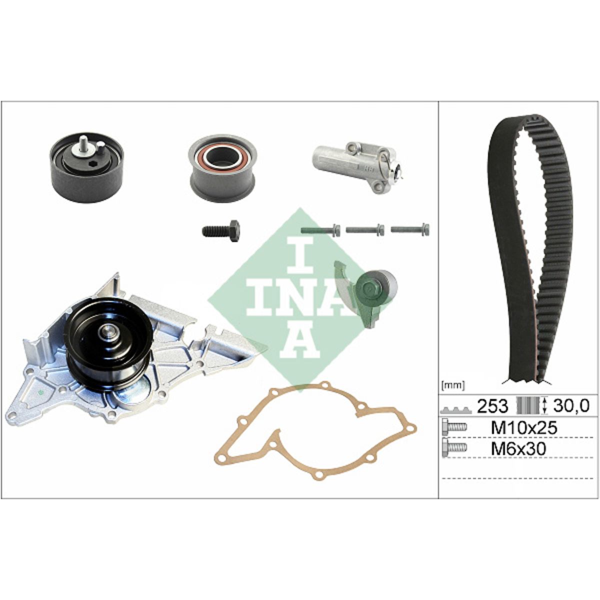 Ina Set Cinghia Di Distribuzione + Pompa Dell'acqua 530 0179 33