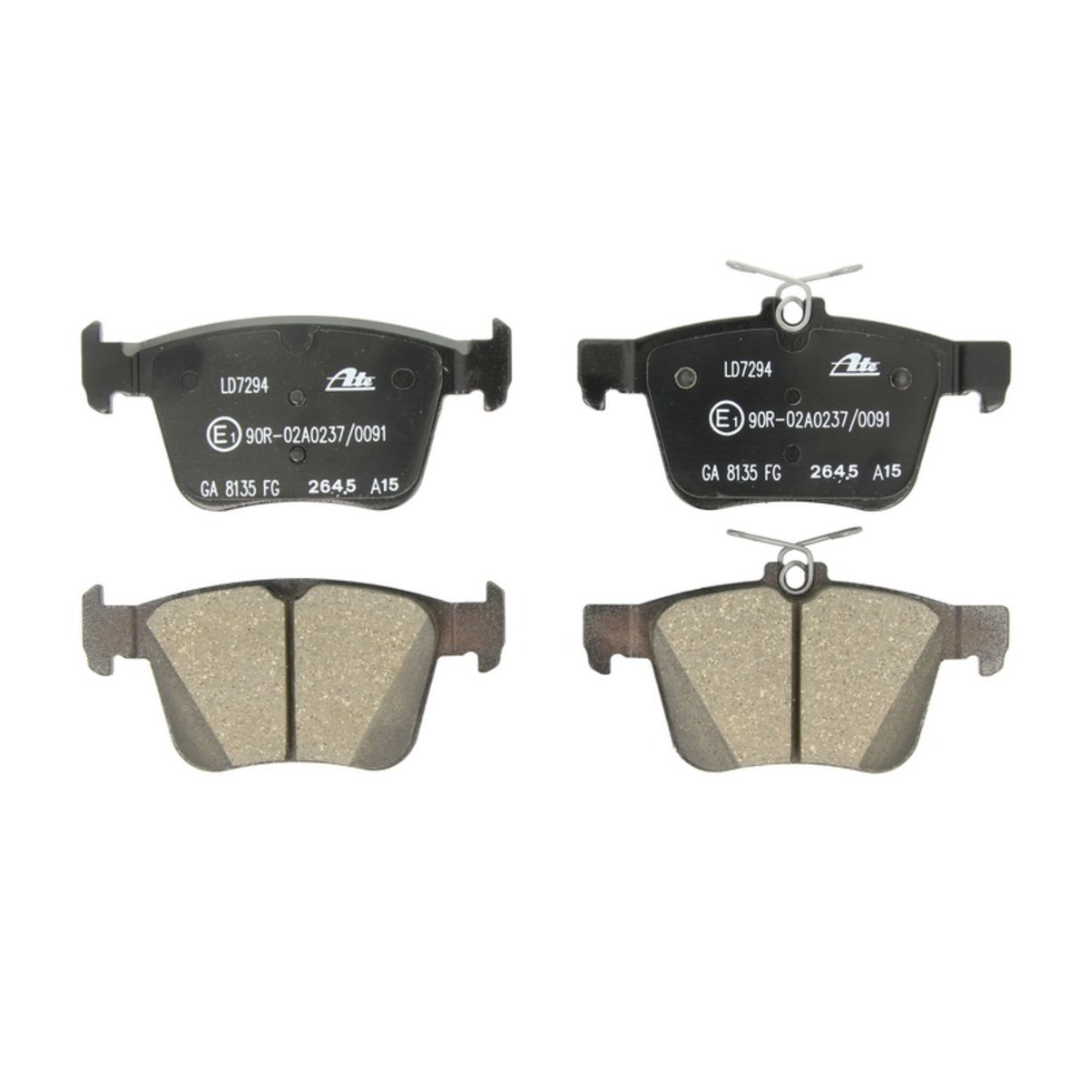 Bremsbelagsatz ATE 13.0470-7294.2, Hinten, Keramik