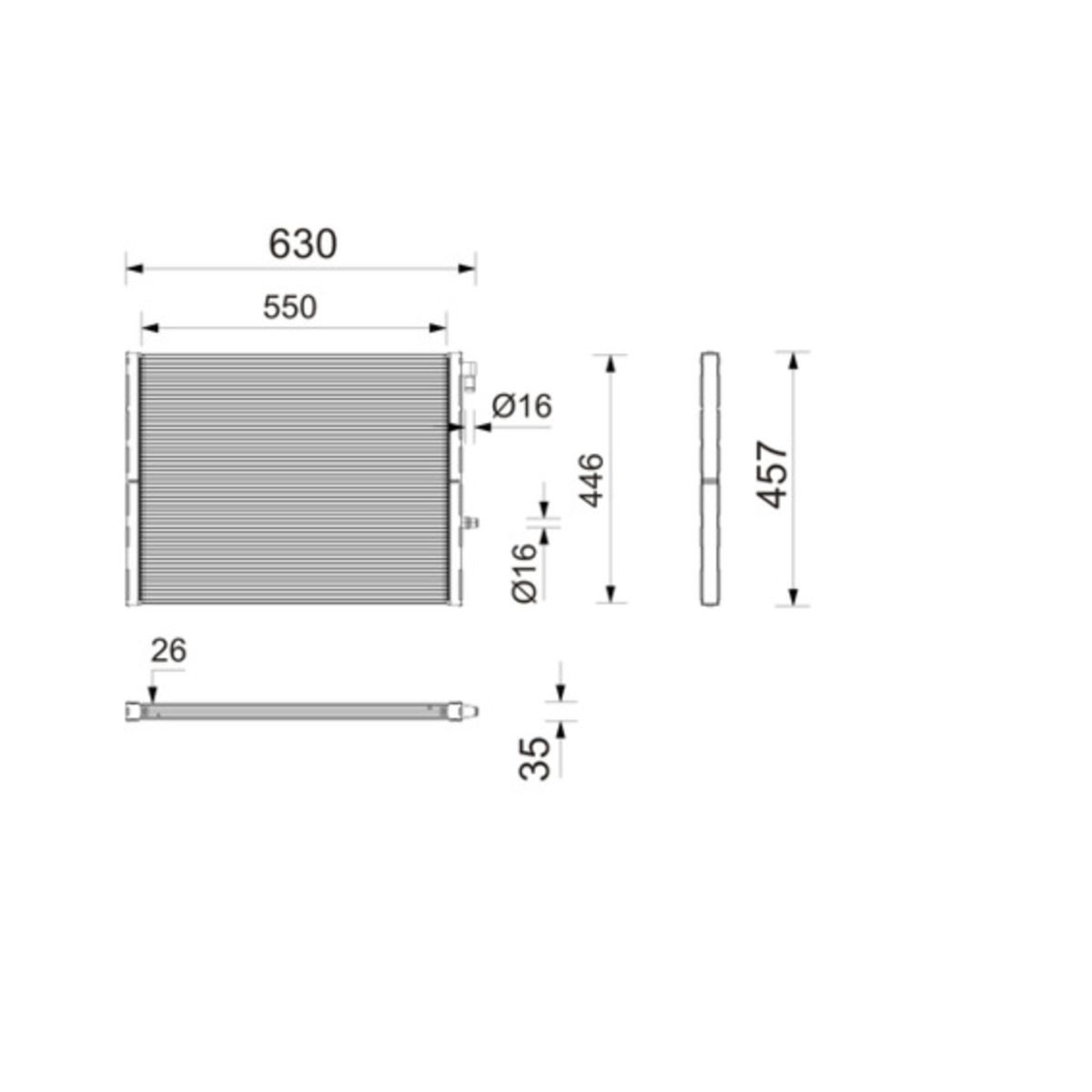 Motorkühler, Motorkühlung MAHLE CR 2812 000P
