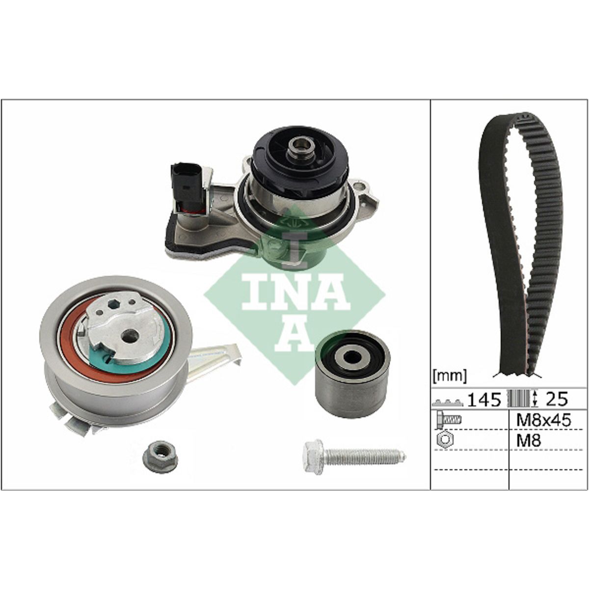 Image of Waterpomp + distributieriem set PowerGrip®
