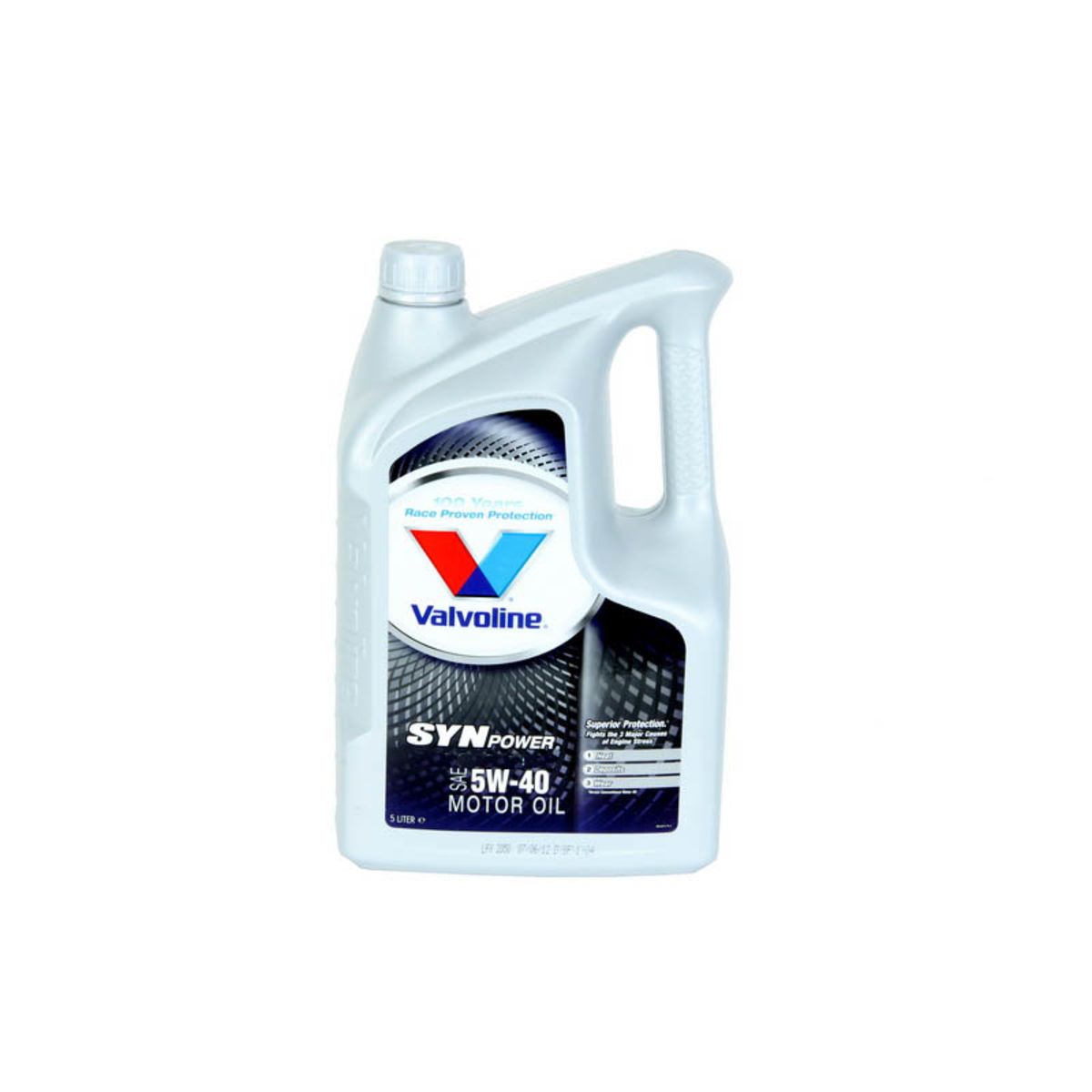 Huile moteur VALVOLINE Synpower 5W40, 5L