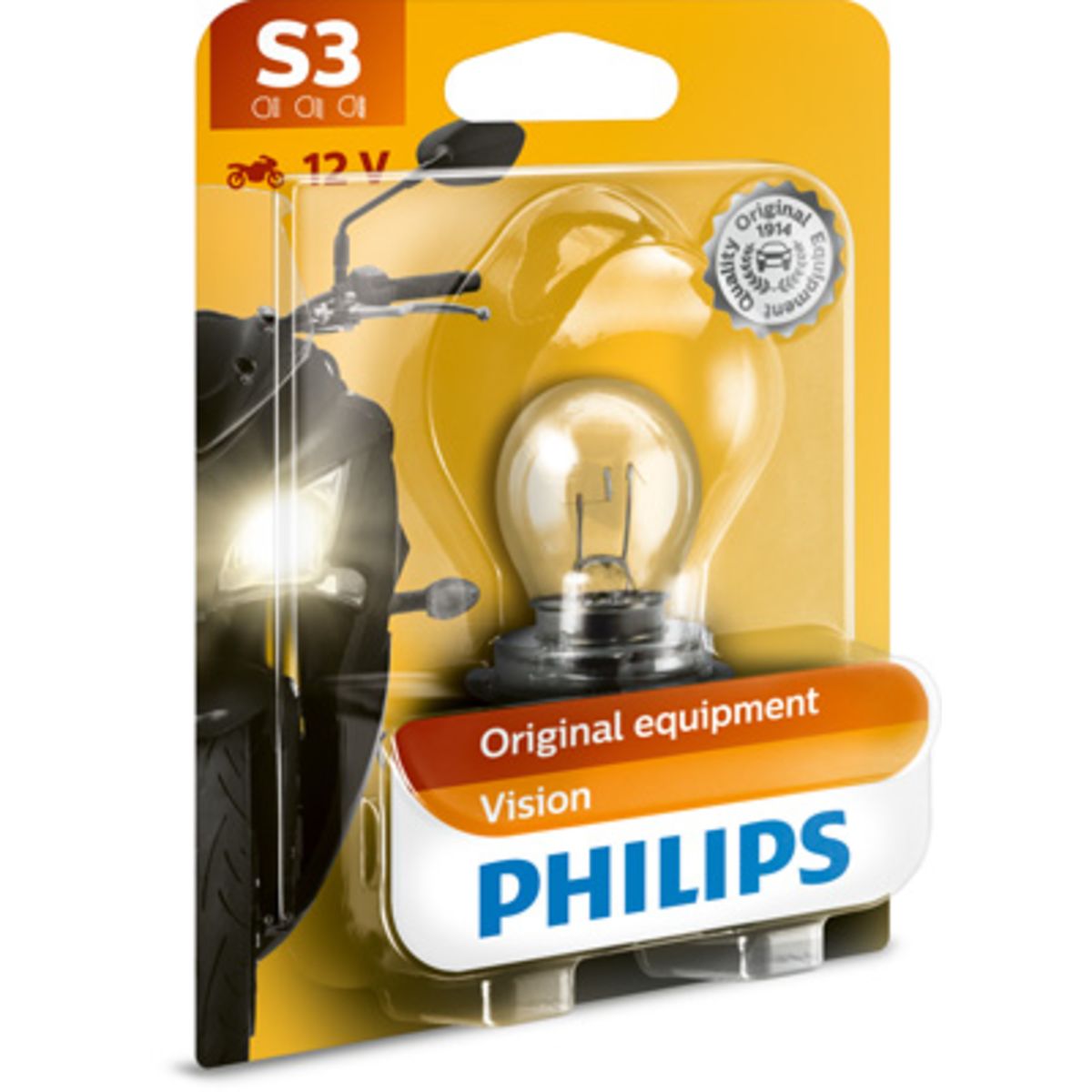Image of P27/7w lamp  S3 Vision Moto 12V, 15W