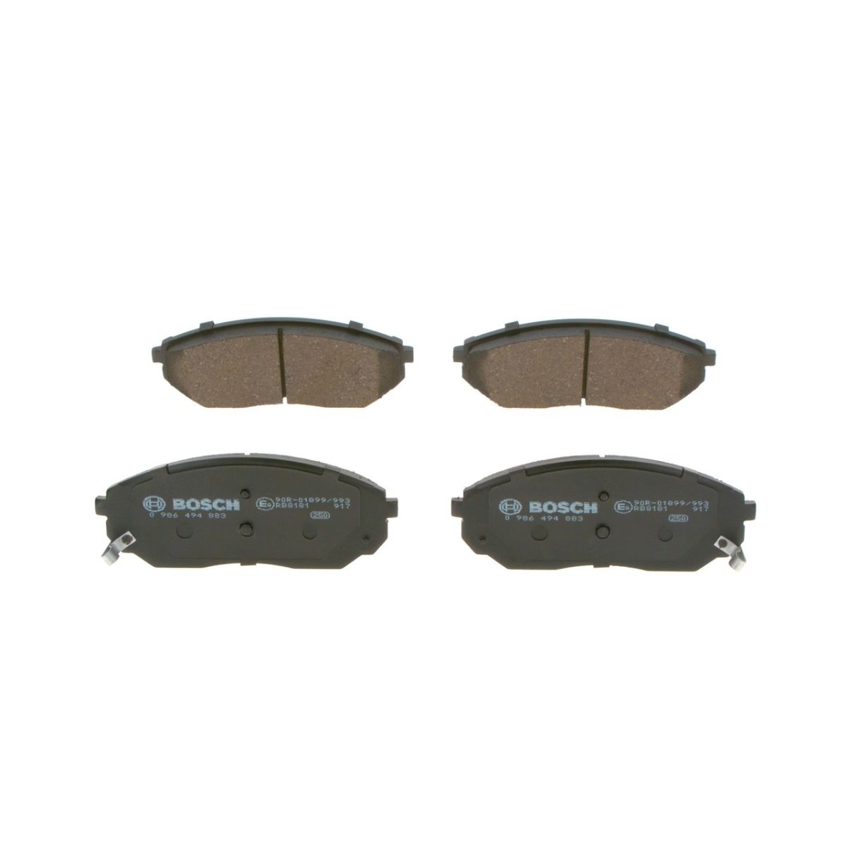Bremsbelagsatz BOSCH 0 986 494 883, Vorne