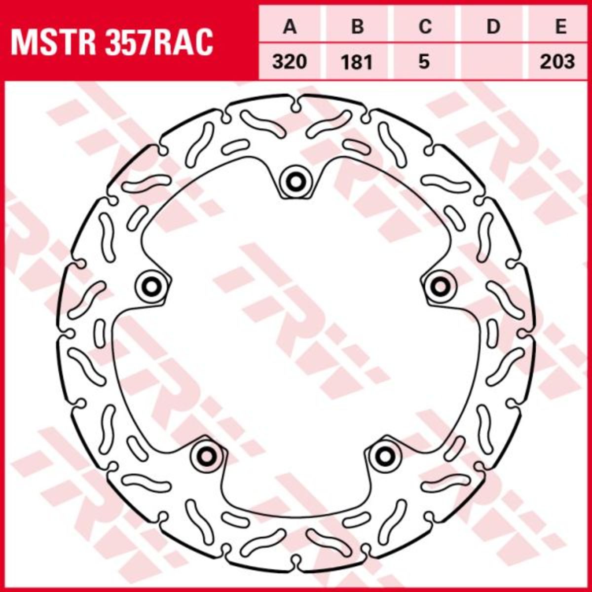 Disque de frein TRW MSTR357RAC, 1 pièce