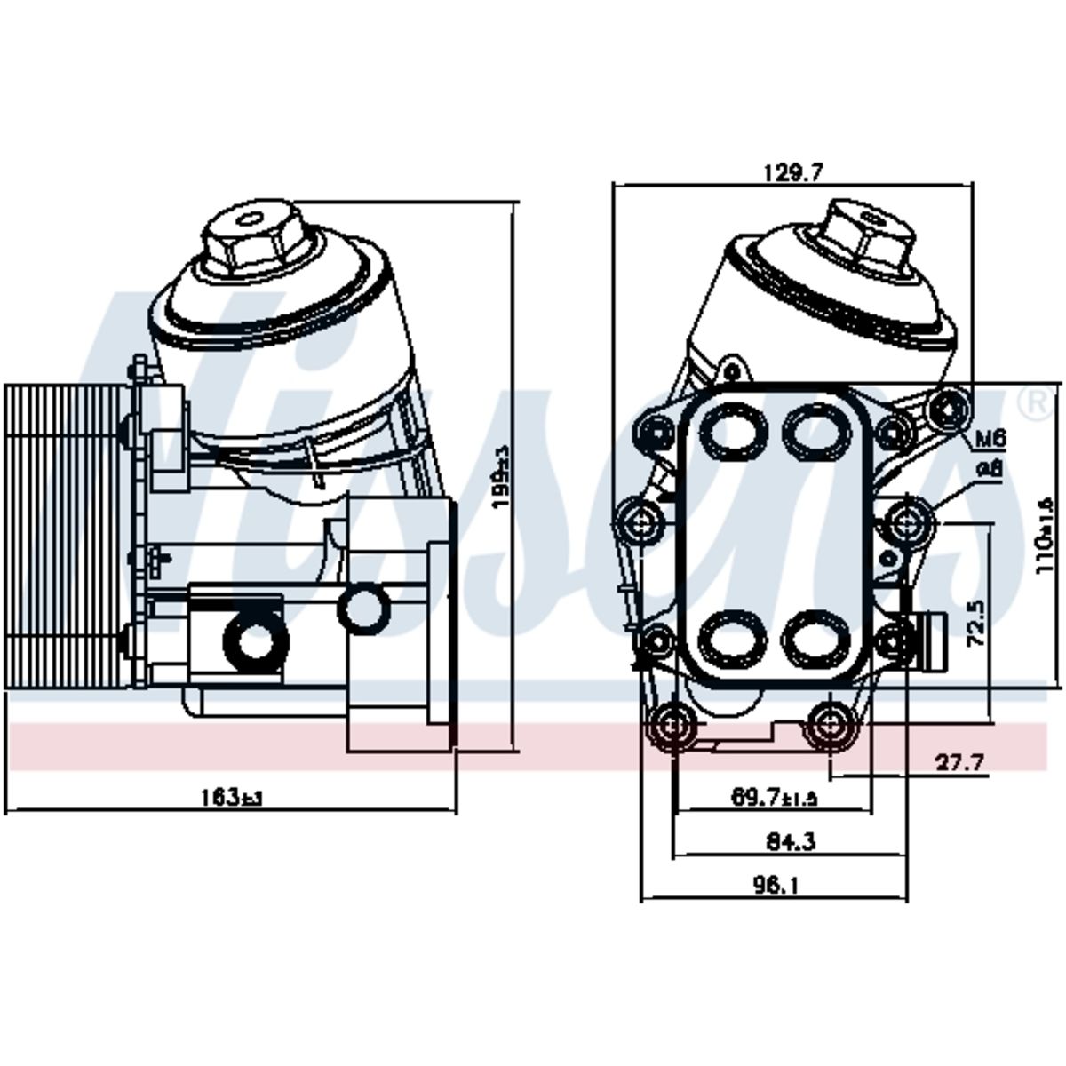 Olie radiator, motorolie