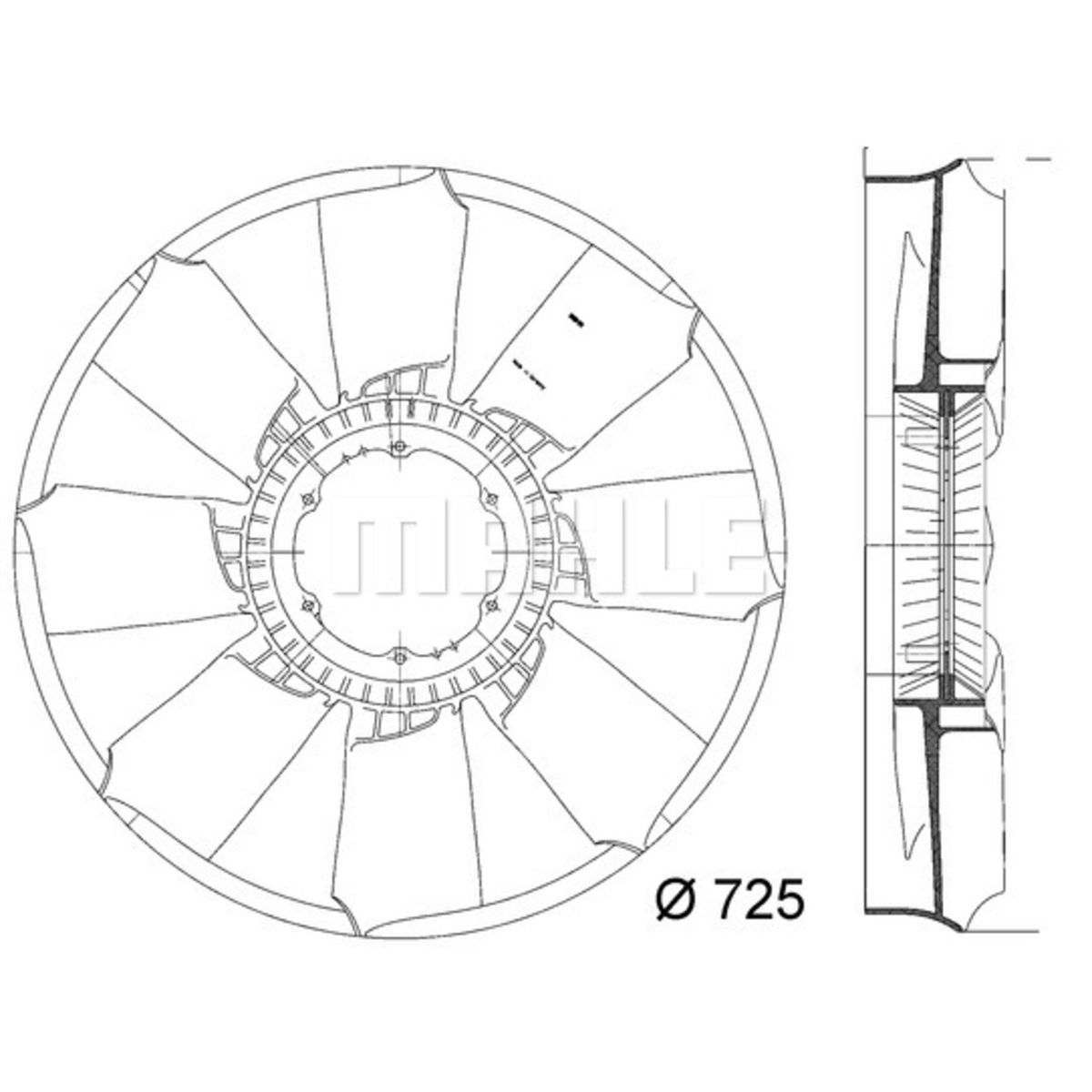 Image of Ventilatorwiel, motorkoeling