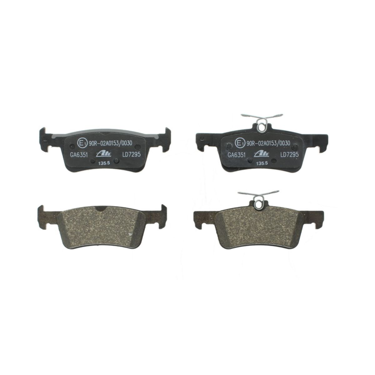 Bremsbelagsatz ATE 13.0470-7295.2, Hinten, Keramik