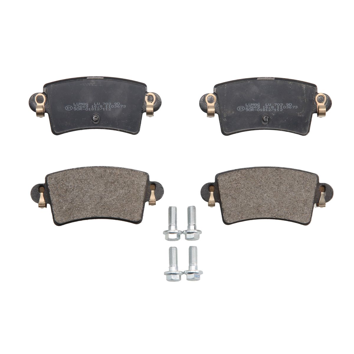 Bremsbelagsatz, Scheibenbremse BRECK 23669 00 703 10