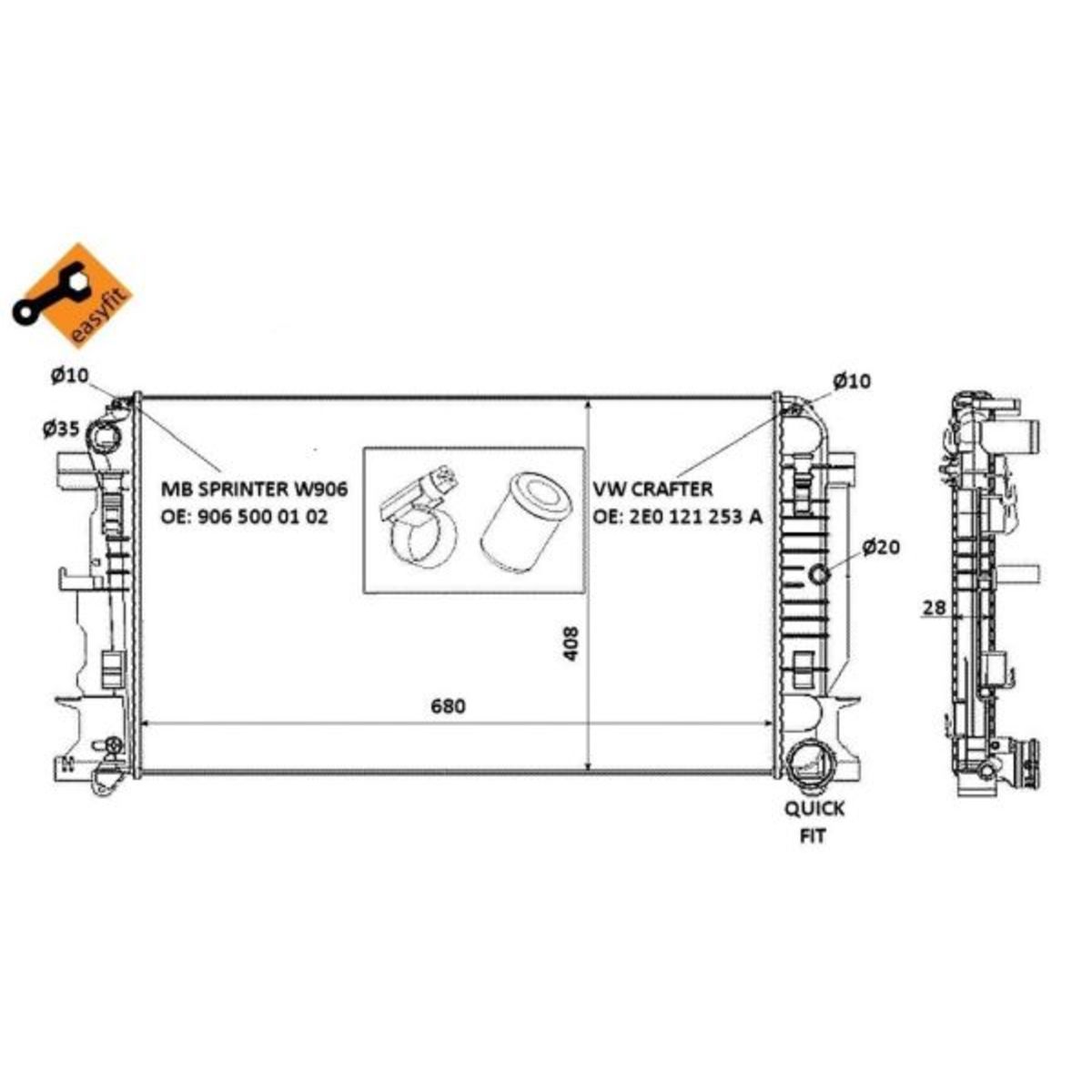 Image of Radiator, motorkoeling