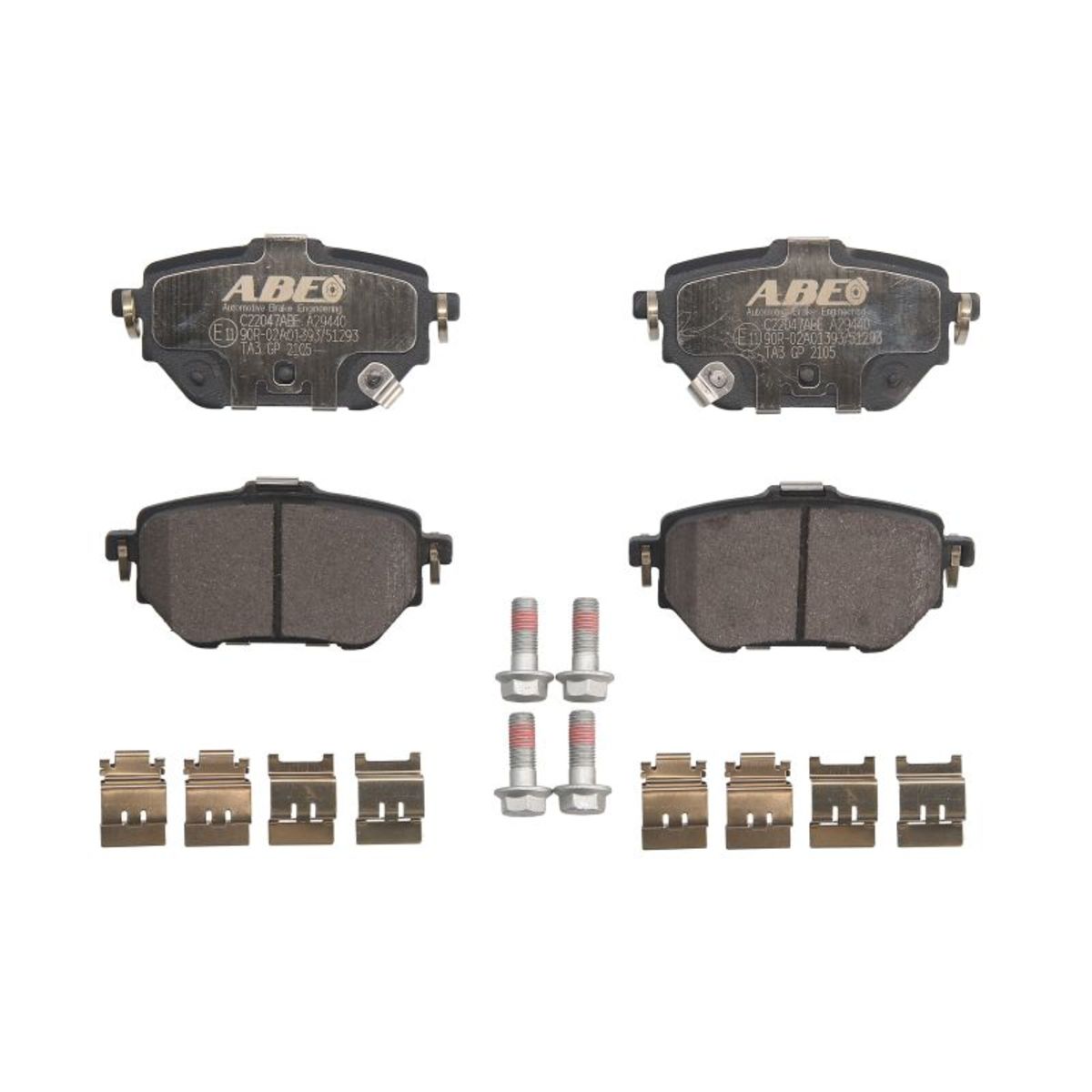 Bremsbelagsatz ABE C22047ABE, Hinten