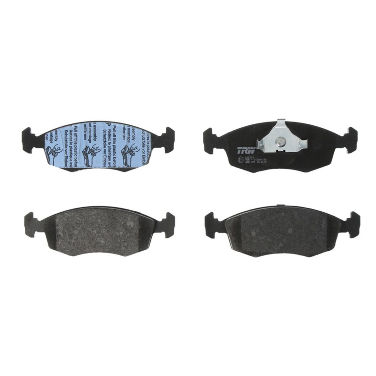 Bremsbelagsatz TRW GDB371, Vorne