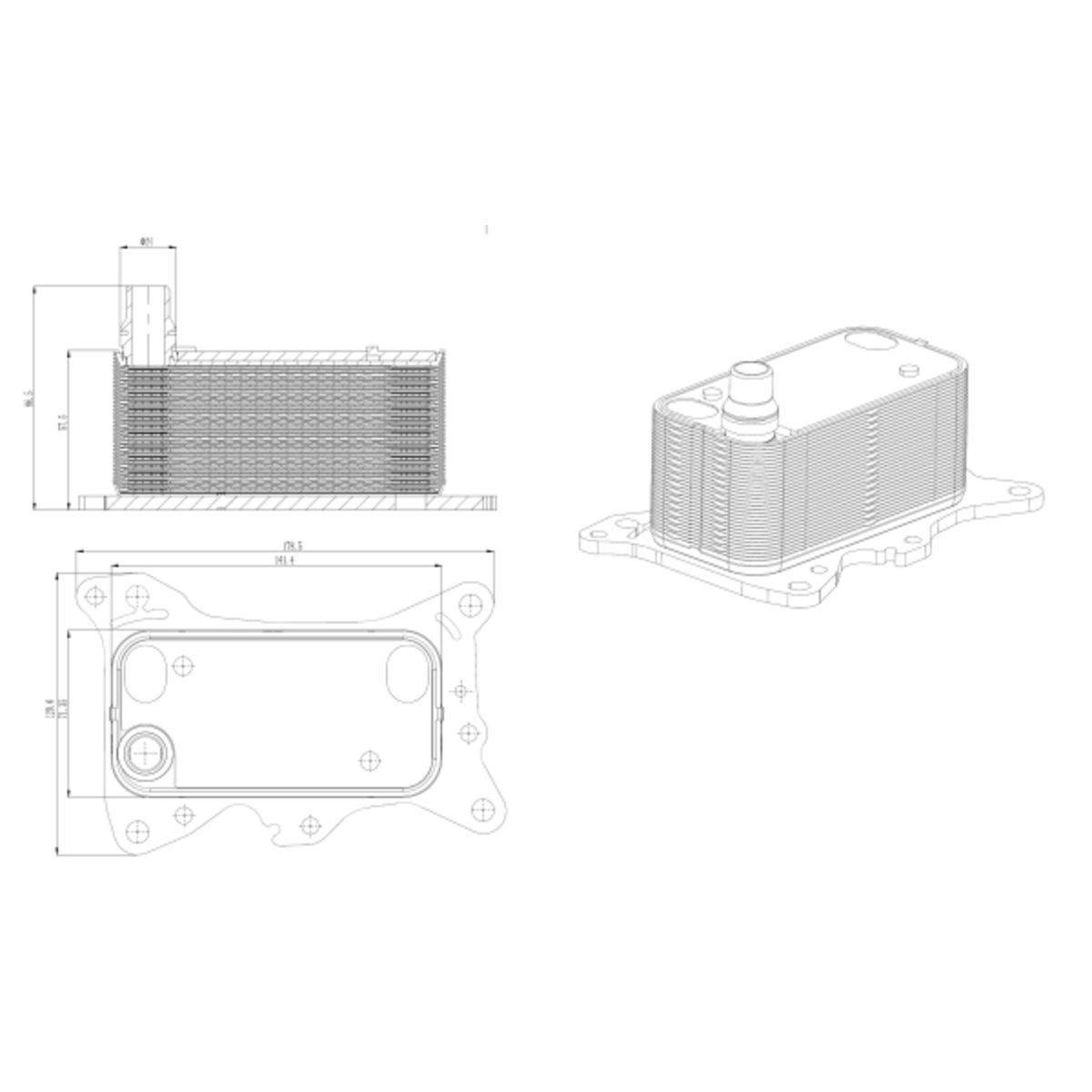 Olie radiator, motorolie