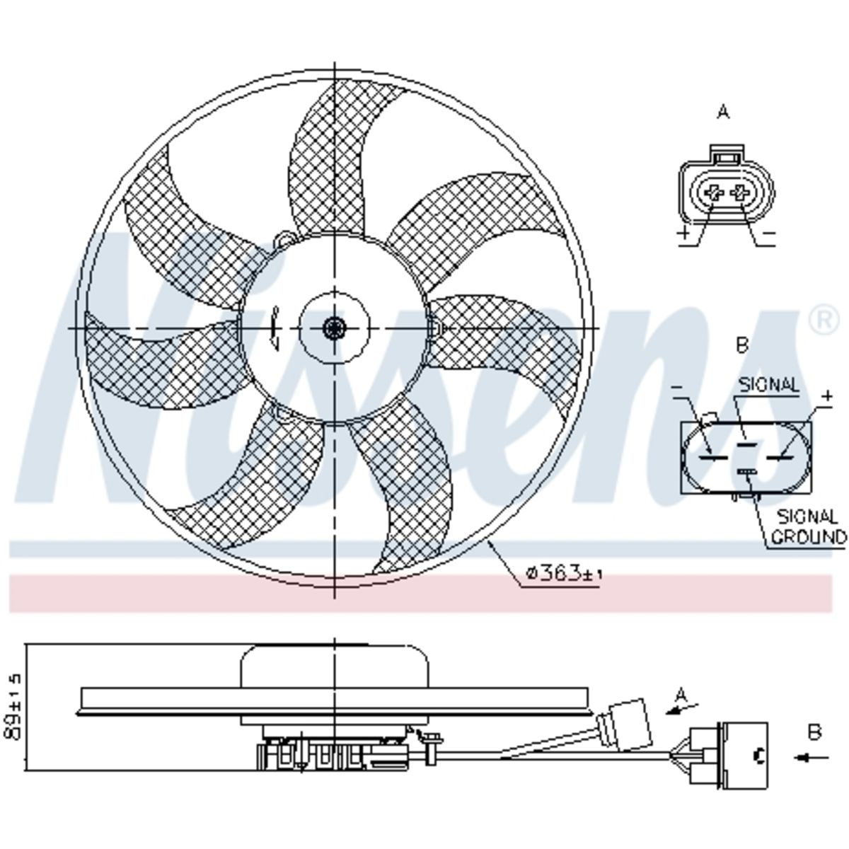Nissens Ventola, Raffreddamento Motore 850020