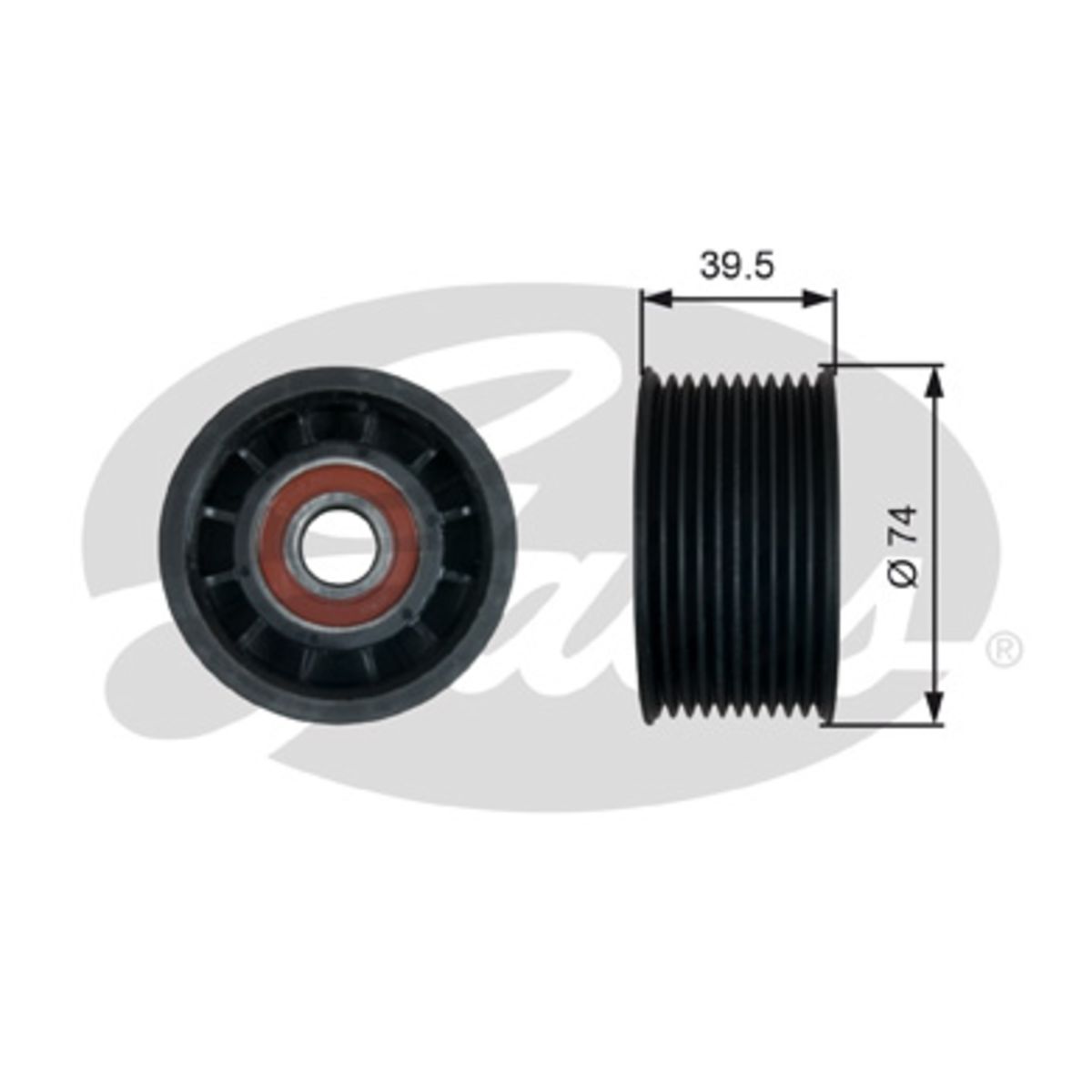 Image of Spanrol/geleiderpoelie, V-riem FleetRunner