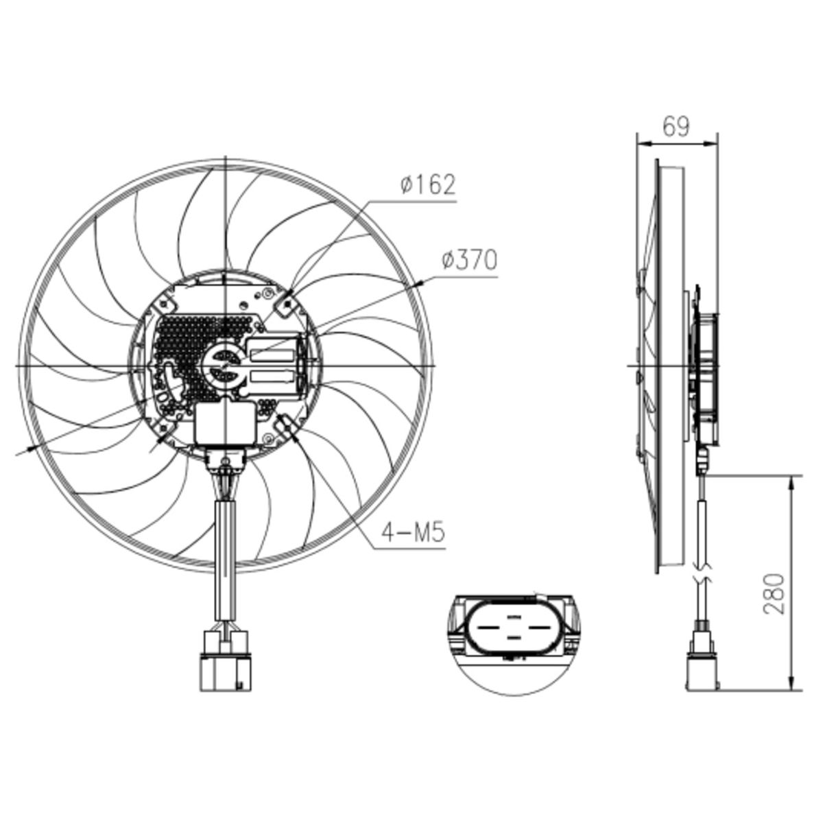 Nrf Ventilador, Refrigeración De Motor 47930