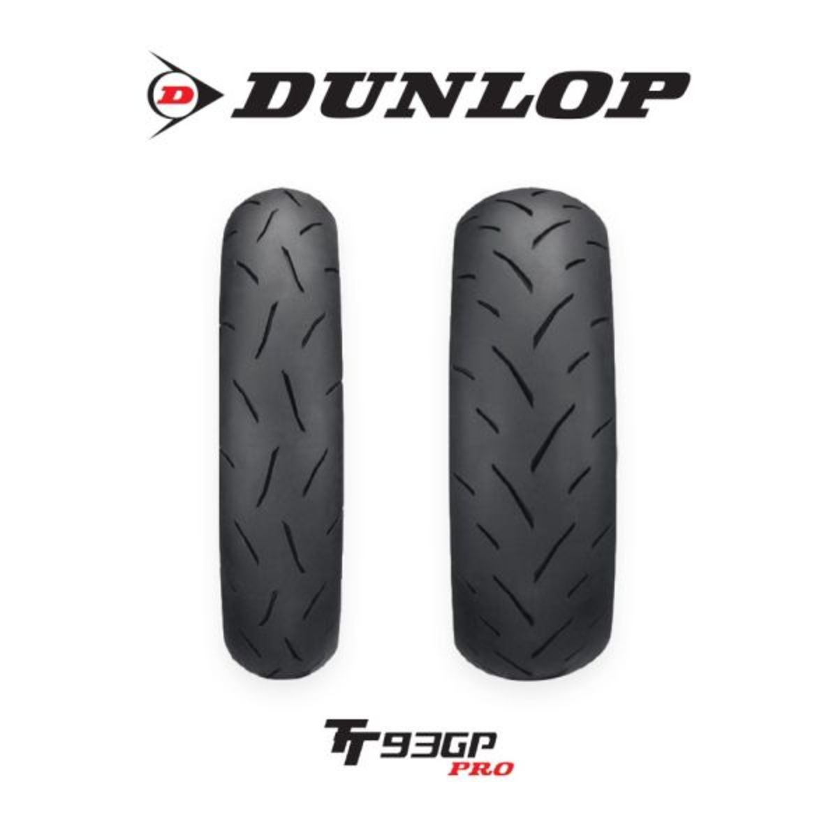 DUNLOP TT93 GP PRO MEDIUM SOFT 120/80-12 TL, Motorradreifen hinten