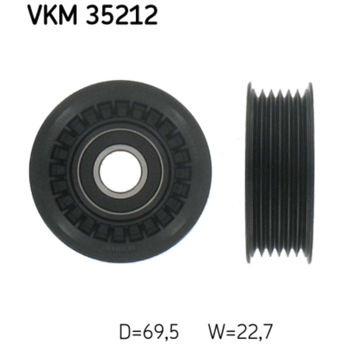 Image of Rondsel/geleiderpoelie, V-riem