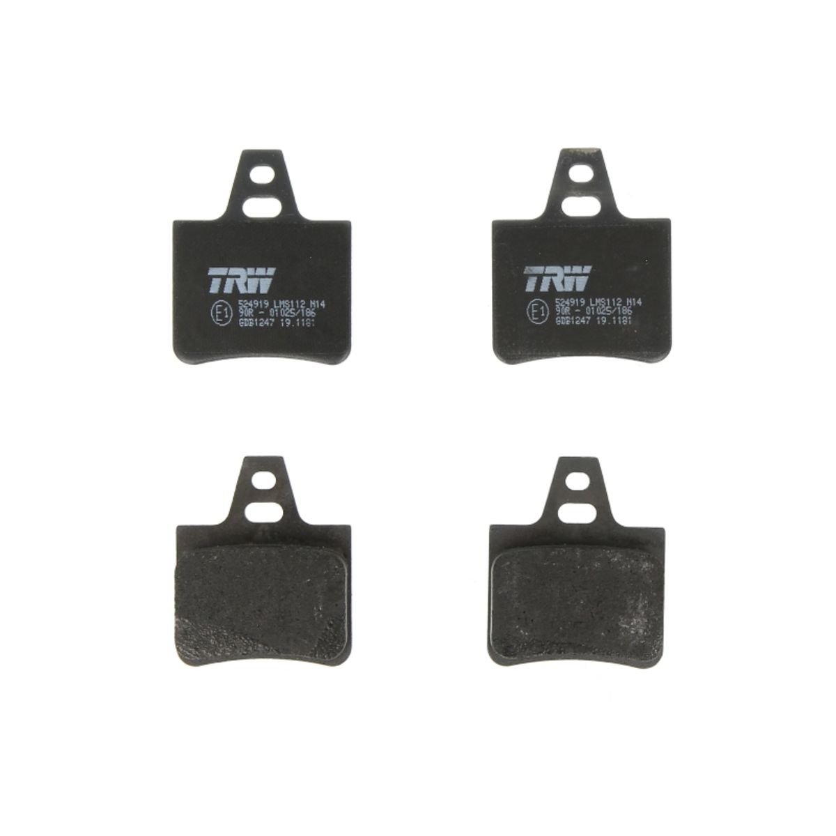 Trw Remblokset Gdb1247, Achter