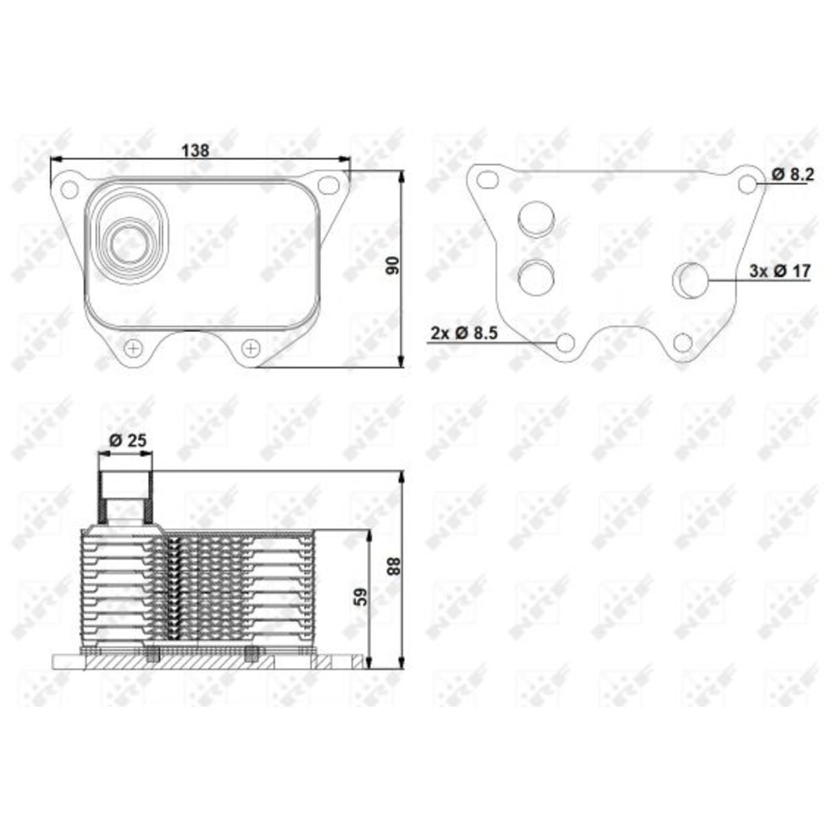 Olie radiator, motorolie