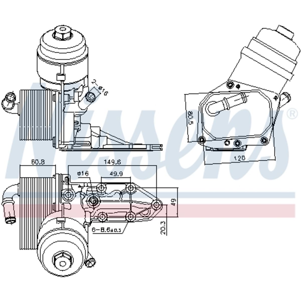 Olie radiator, motorolie