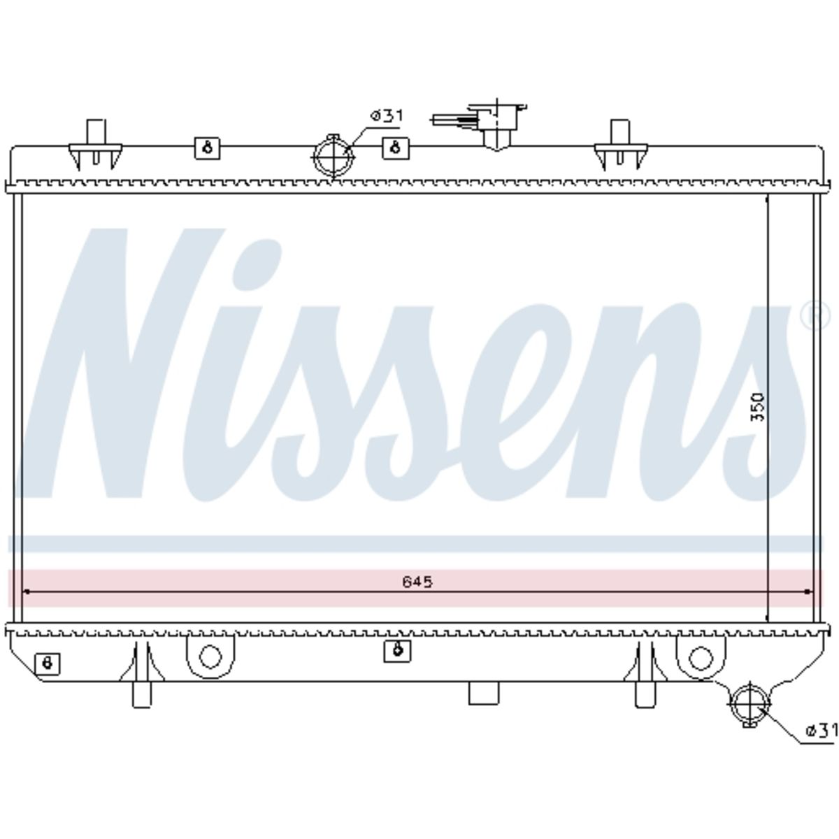 Radiator, motorkoeling