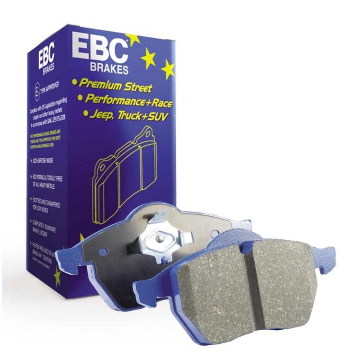 Bremsbelagsatz EBC BRAKES Blue Stuff DP52343NDX, Vorne