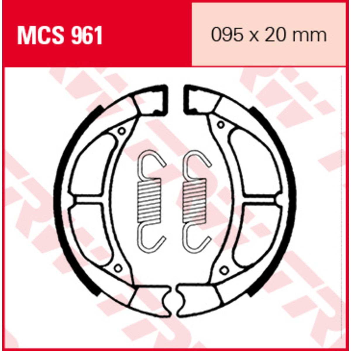 Set di ganasce freno TRW MCS961