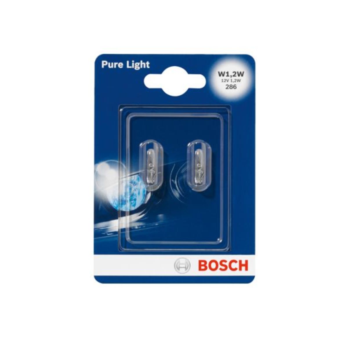 Bosch Ampoule Secondaire Pbt5 Pure Light 12V/1,2W, 2 Pièce