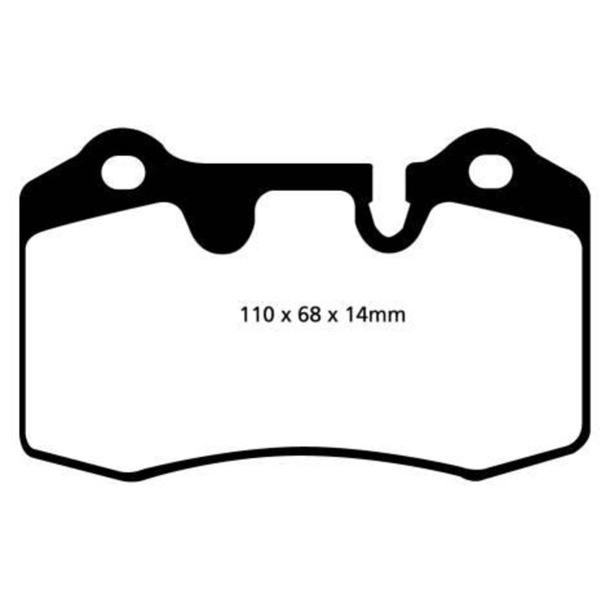 Ebc Brakes Bremsbelagsatz Yellow Stuff Dp41909r, Hinten
