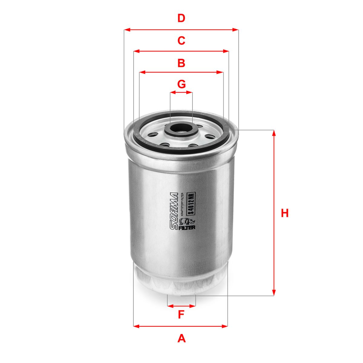 Image of Brandstoffilter  S4012NR