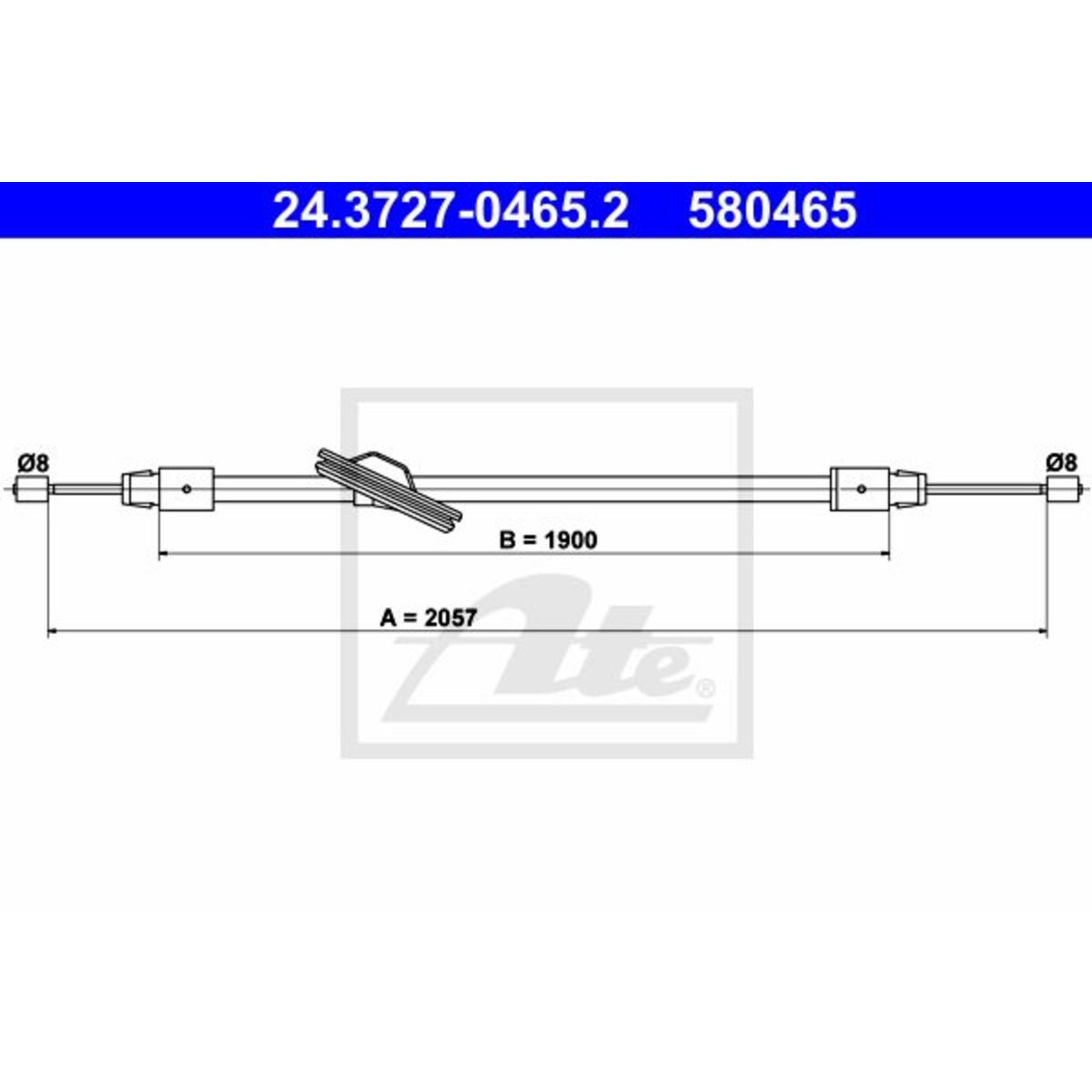 Image of Kabel, parkeerrem
