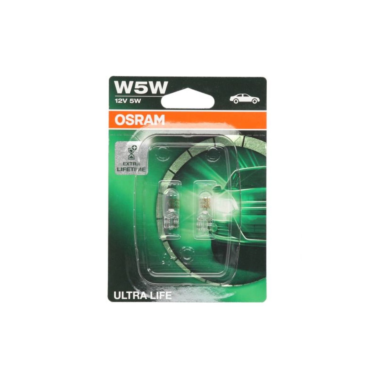 Ampoule secondaire OSRAM W5W Ultra Life 12V/5W, 2 pièce