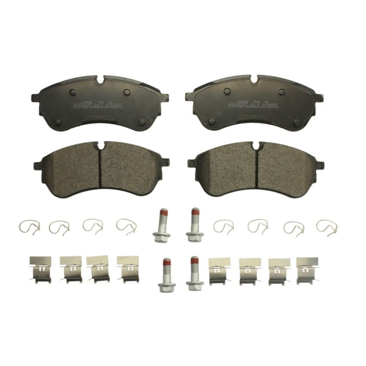 Set di pastiglie freno BRECK 22147 00 703 00, anteriore, posteriore