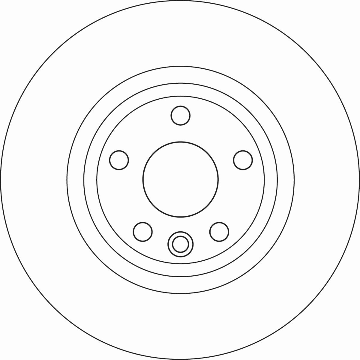 Bremsscheibe TRW DF6947 hinten, voll, hochkarbonisiert, 1 St&uuml;ck
