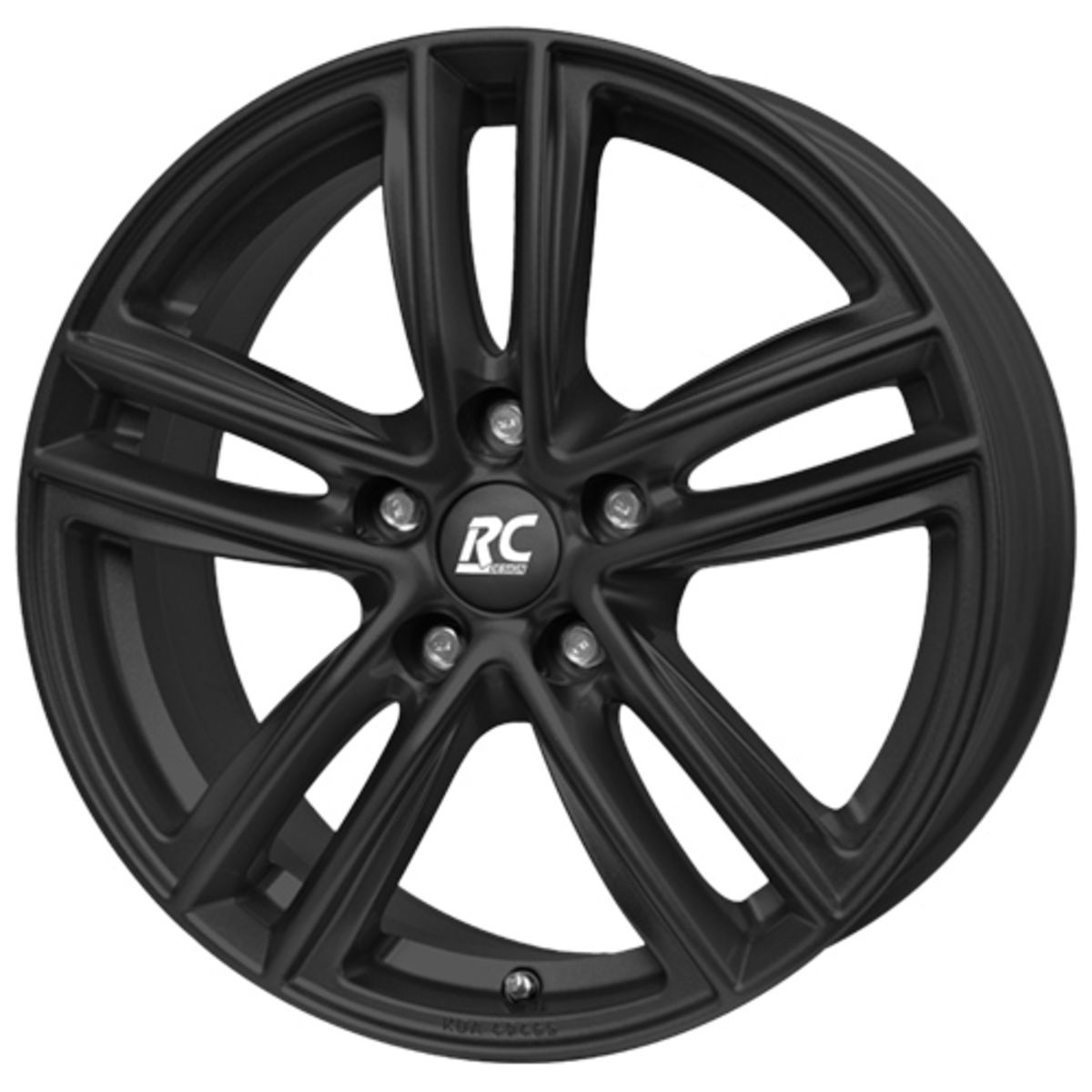 Jante alu 16 pouces RC DESIGN RC27 5x100 6,5J ET48, Couleur Schwarz Matt