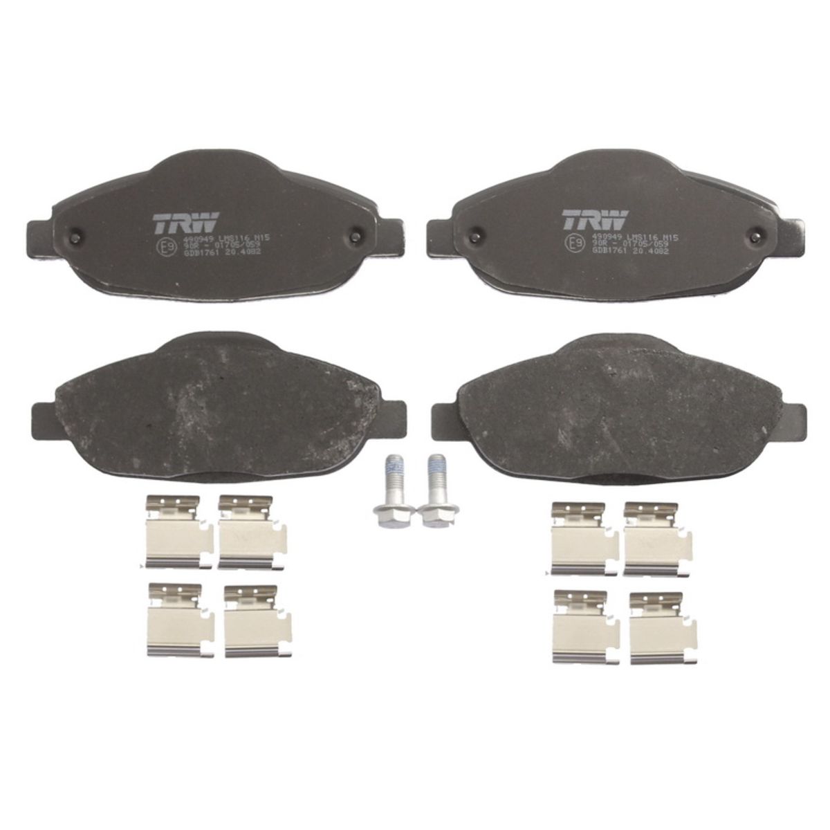 TRW GDB1763DTE Bremsbelagsatz - Scheibenbremse Ersatz Für VW, Audi, Seat