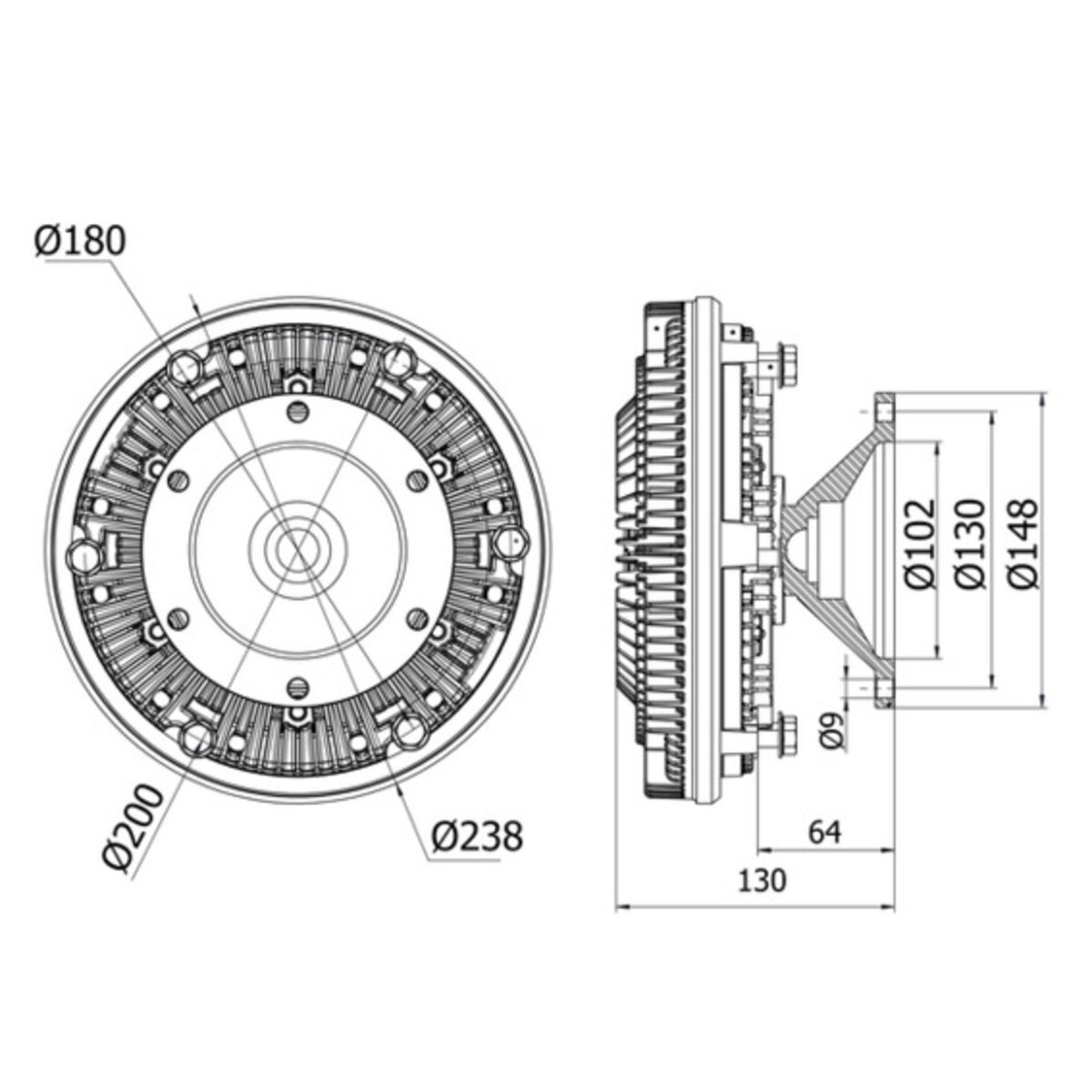 Image of Koppeling, radiatorventilator