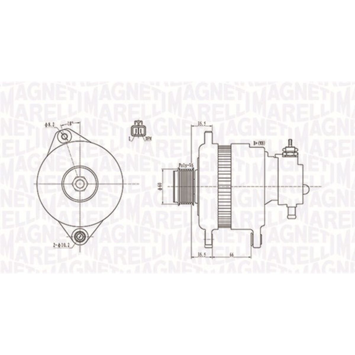 Image of Driefasige generator