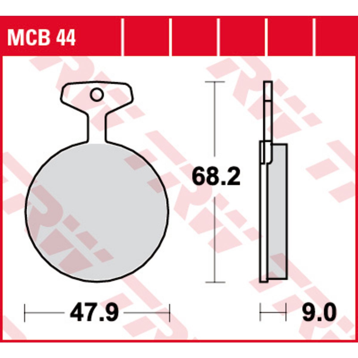 Set di pastiglie freno TRW MCB44