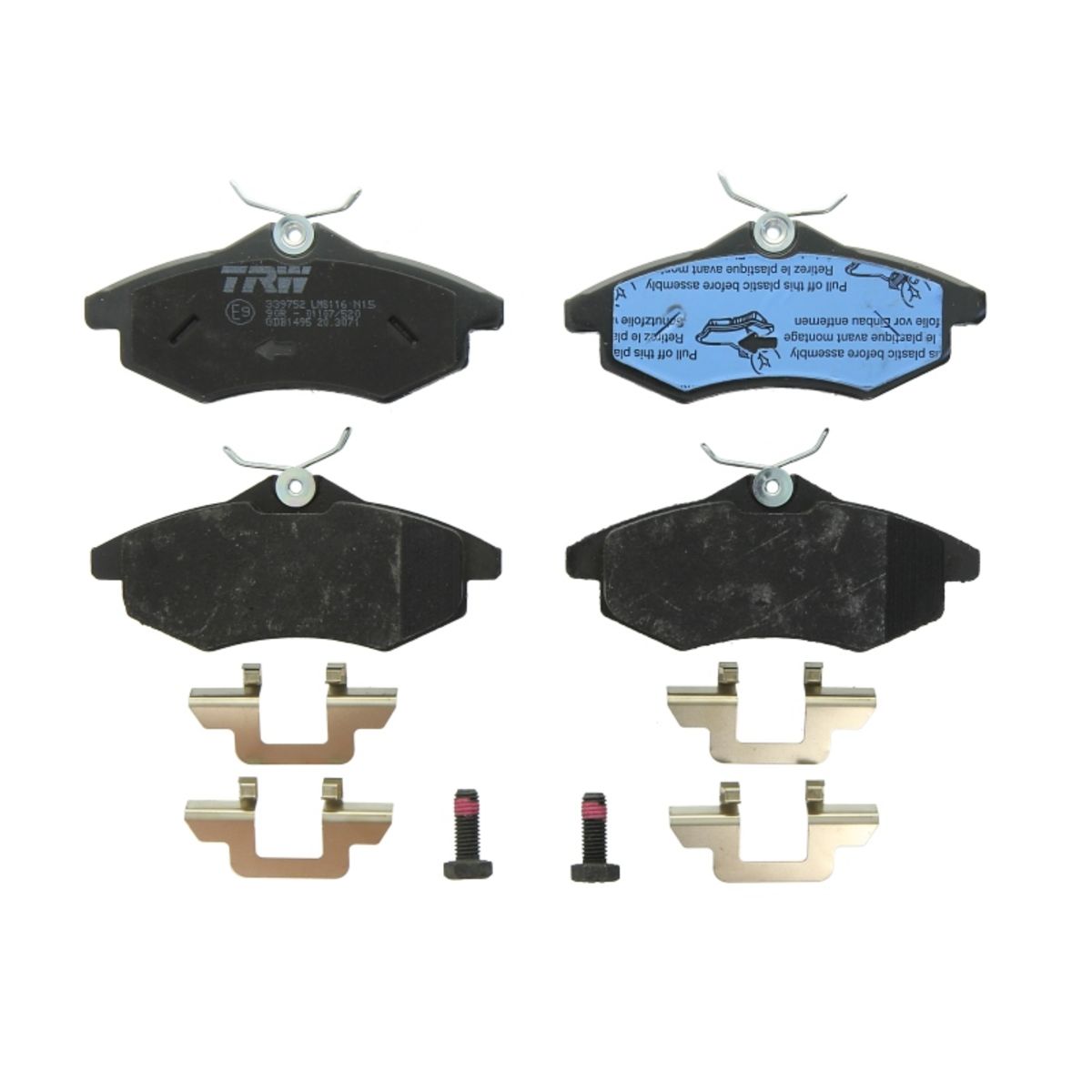 Trw Set Di Pastiglie Freno Gdb1495, Anteriore