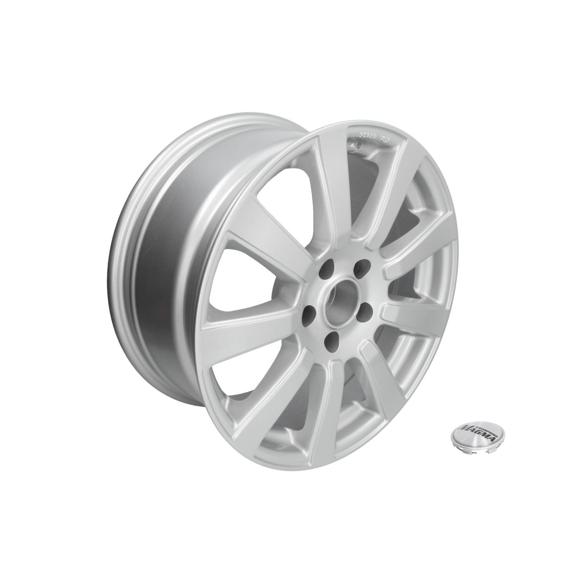 Image of Aluminium velg 17 inch  Interio 5x112 8J ET35, Kleur Zilver