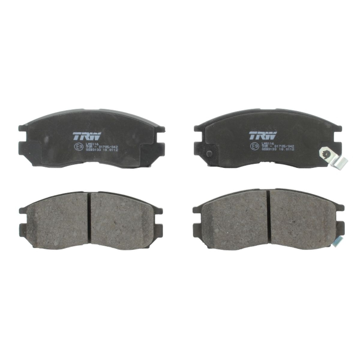 Trw Set Di Pastiglie Freno Gdb3133, Anteriore