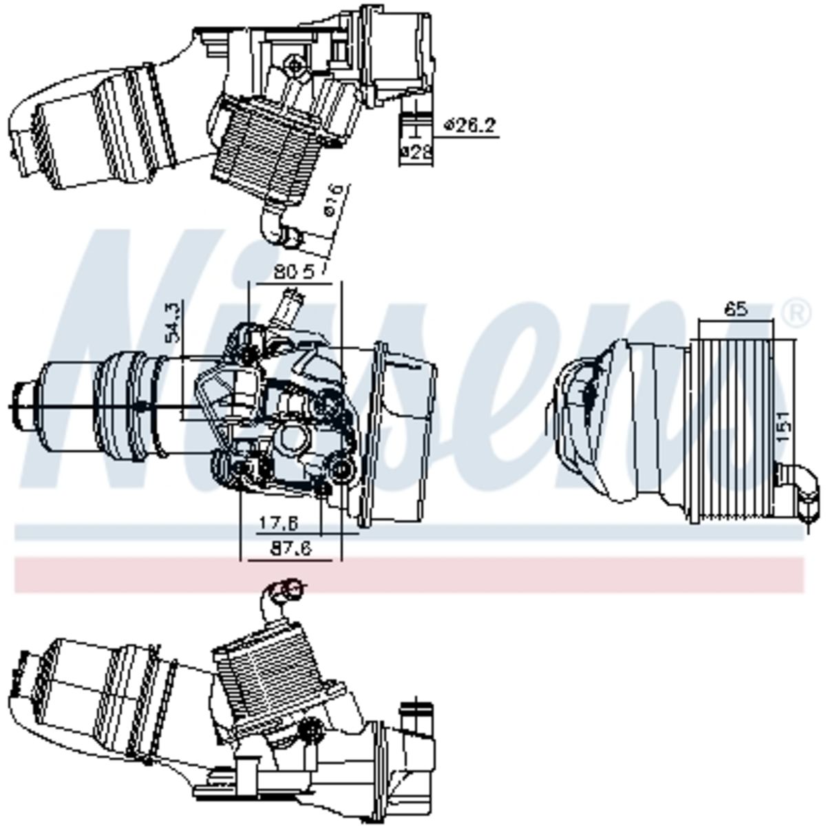 Olie radiator, motorolie