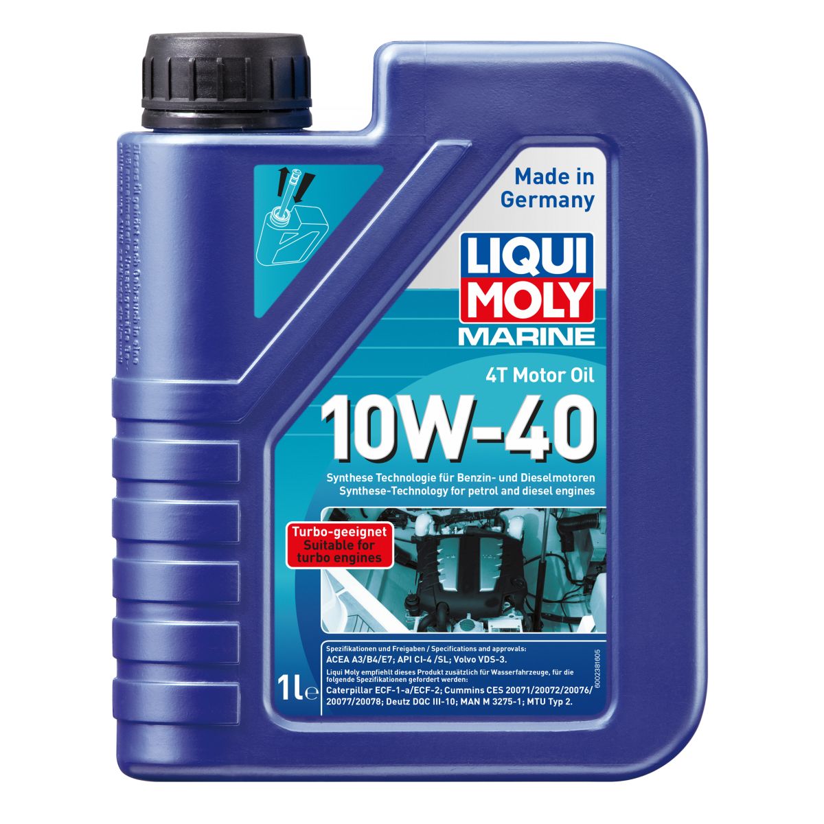 Image of Motorolie   Marine 10W40 1L