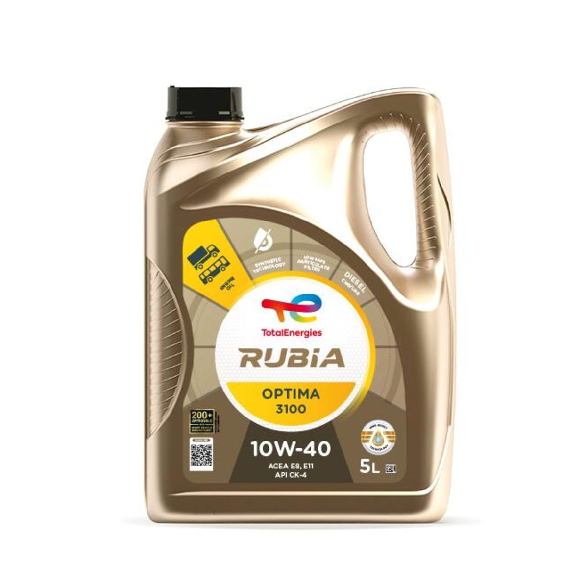 Huile moteur TotalEnergies 2228919 RUBIA OPTIMA 10W40 5L