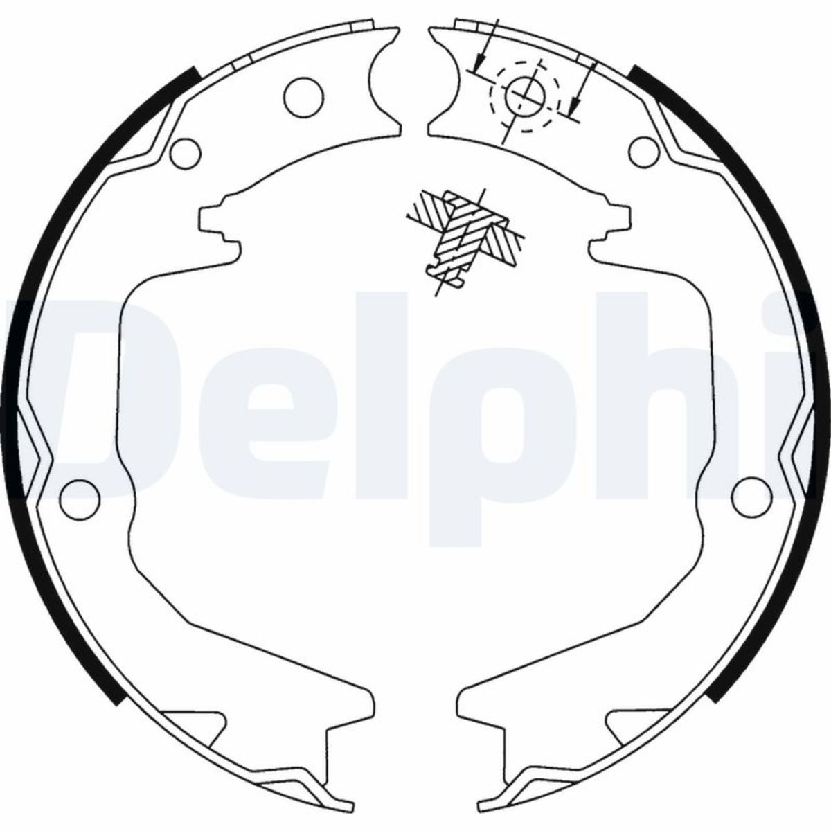 Delphi Bremsbackensatz, Feststellbremse Ls1913